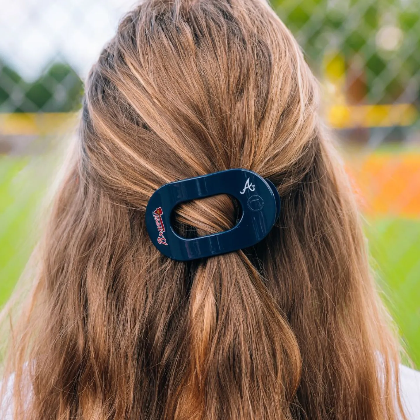 Atlanta Braves Small Flat Round Hair Clip