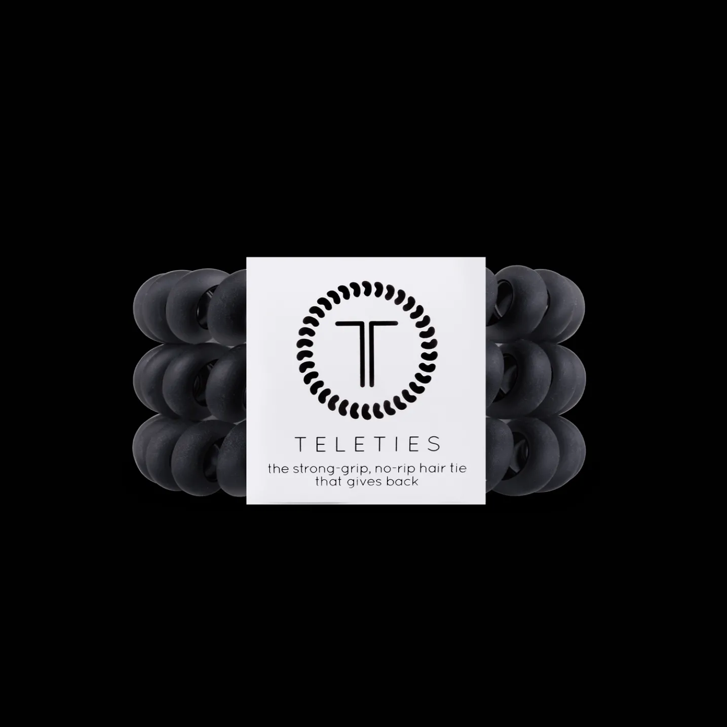 Black Matte Large Hair Ties