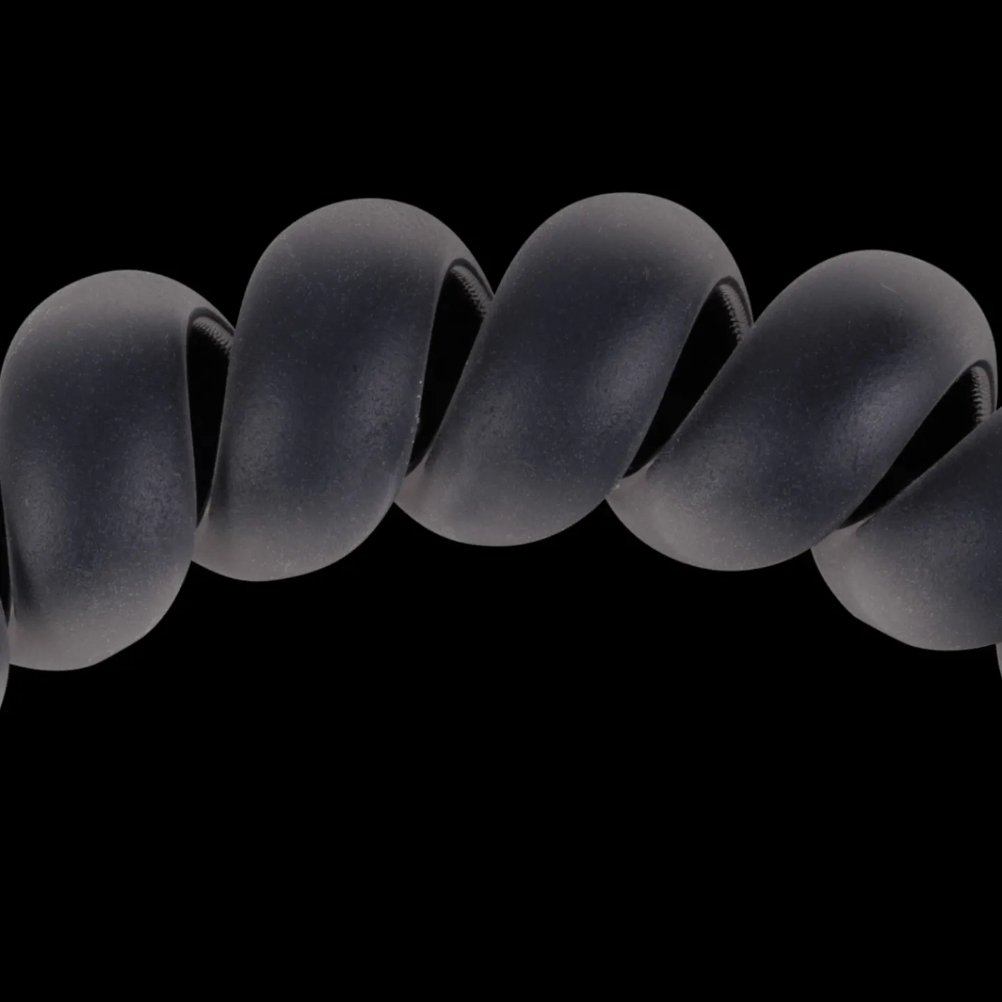 Black Matte Large Hair Ties