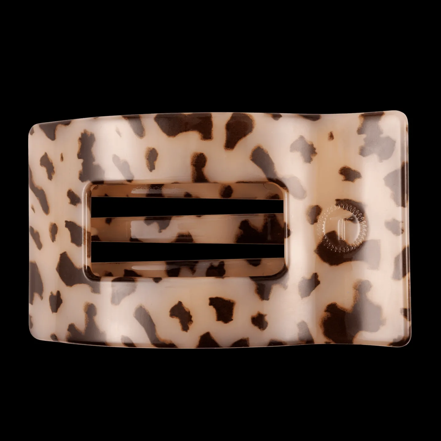 Blonde Tortoise Large Flat Rectangle Hair Clip