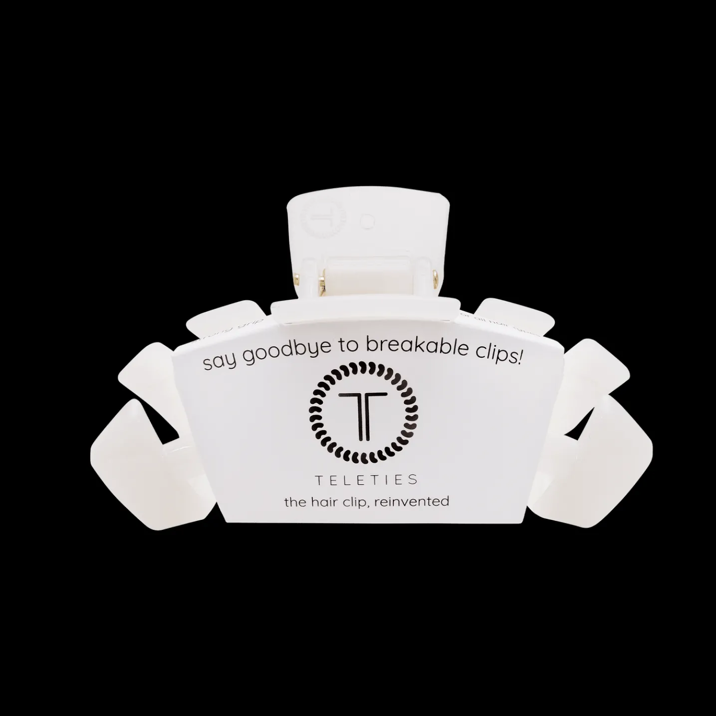 Classic Coconut White Medium Claw Hair Clip