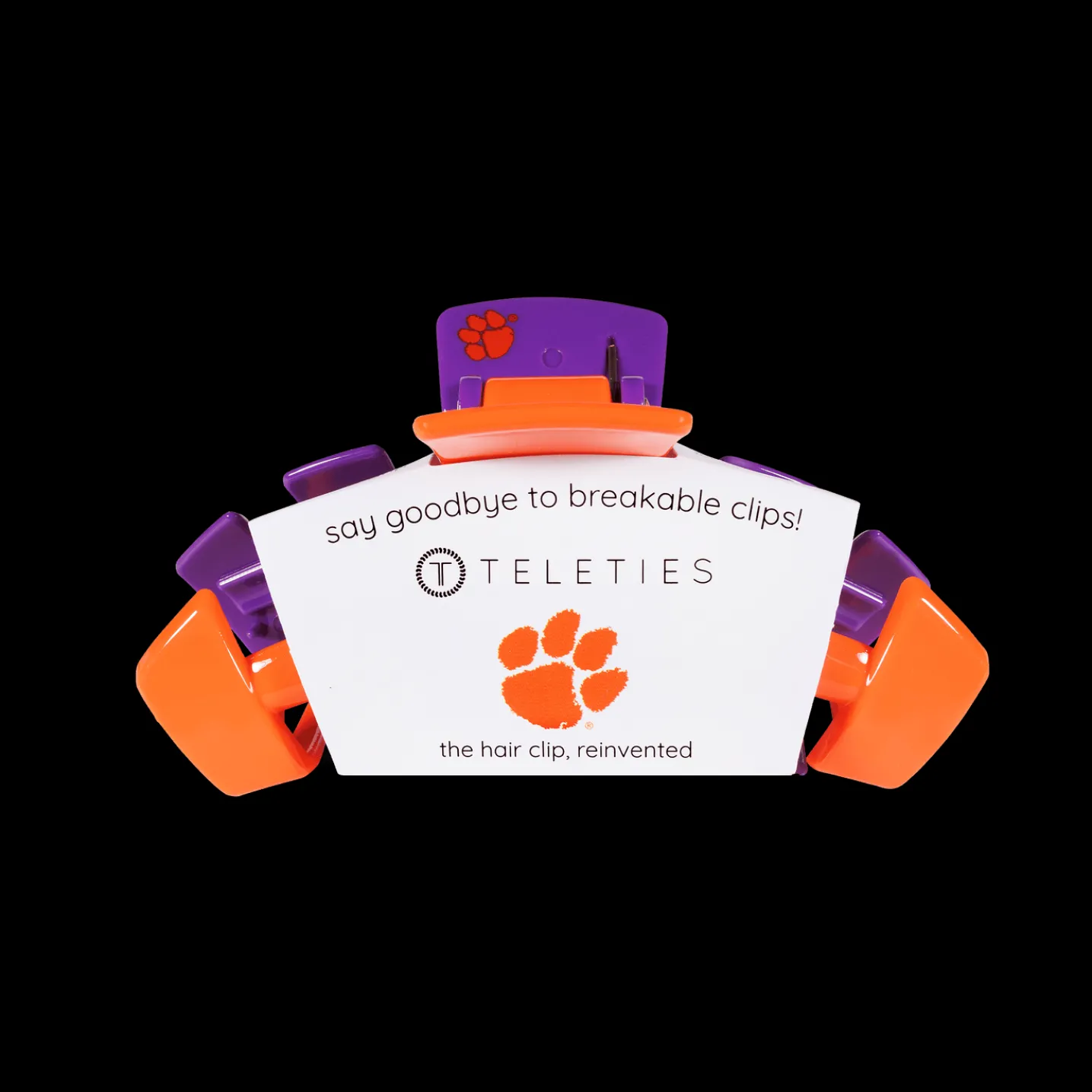 Clemson University Medium Claw Hair Clip