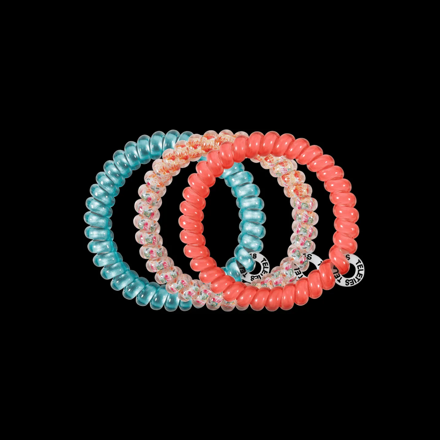 Coral Craze Small Hair Ties