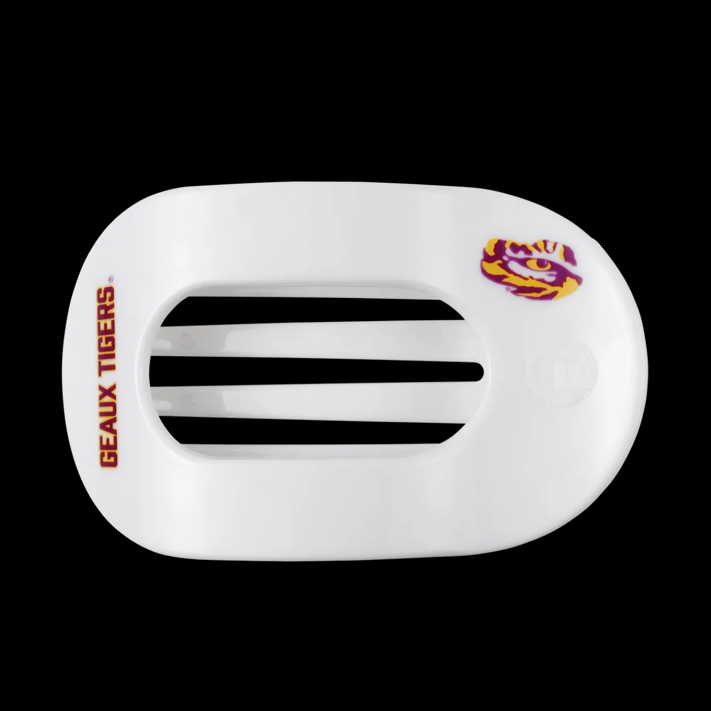 Geaux Tigers! Large Flat Round Hair Clip