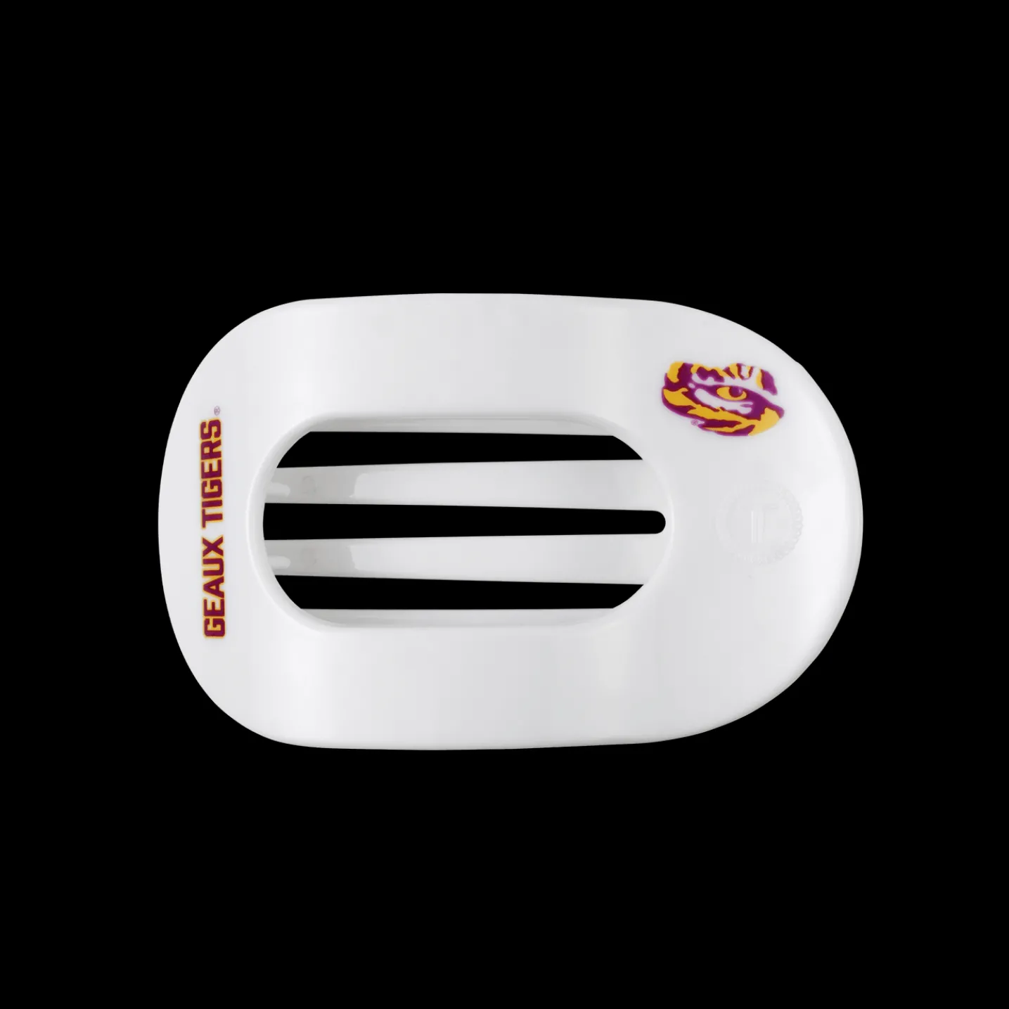 Geaux Tigers! Medium Flat Round Hair Clip
