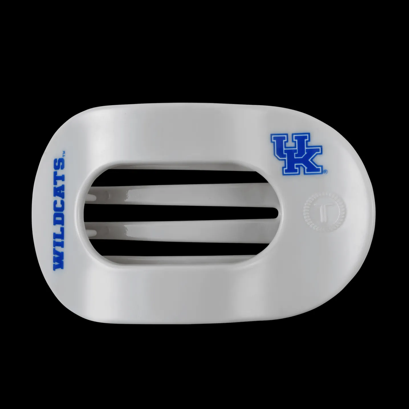 Go Big Blue! Large Flat Round Hair Clip