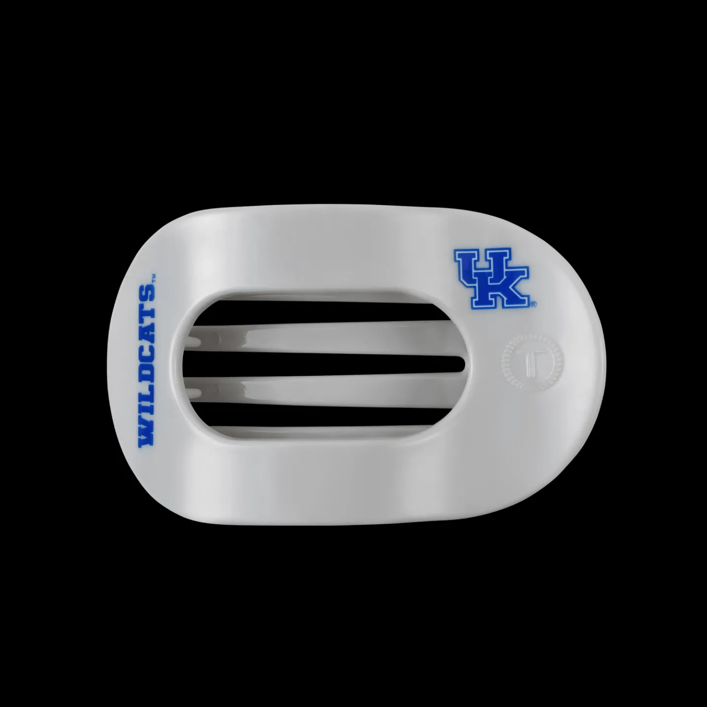 Go Big Blue! Medium Flat Round Hair Clip