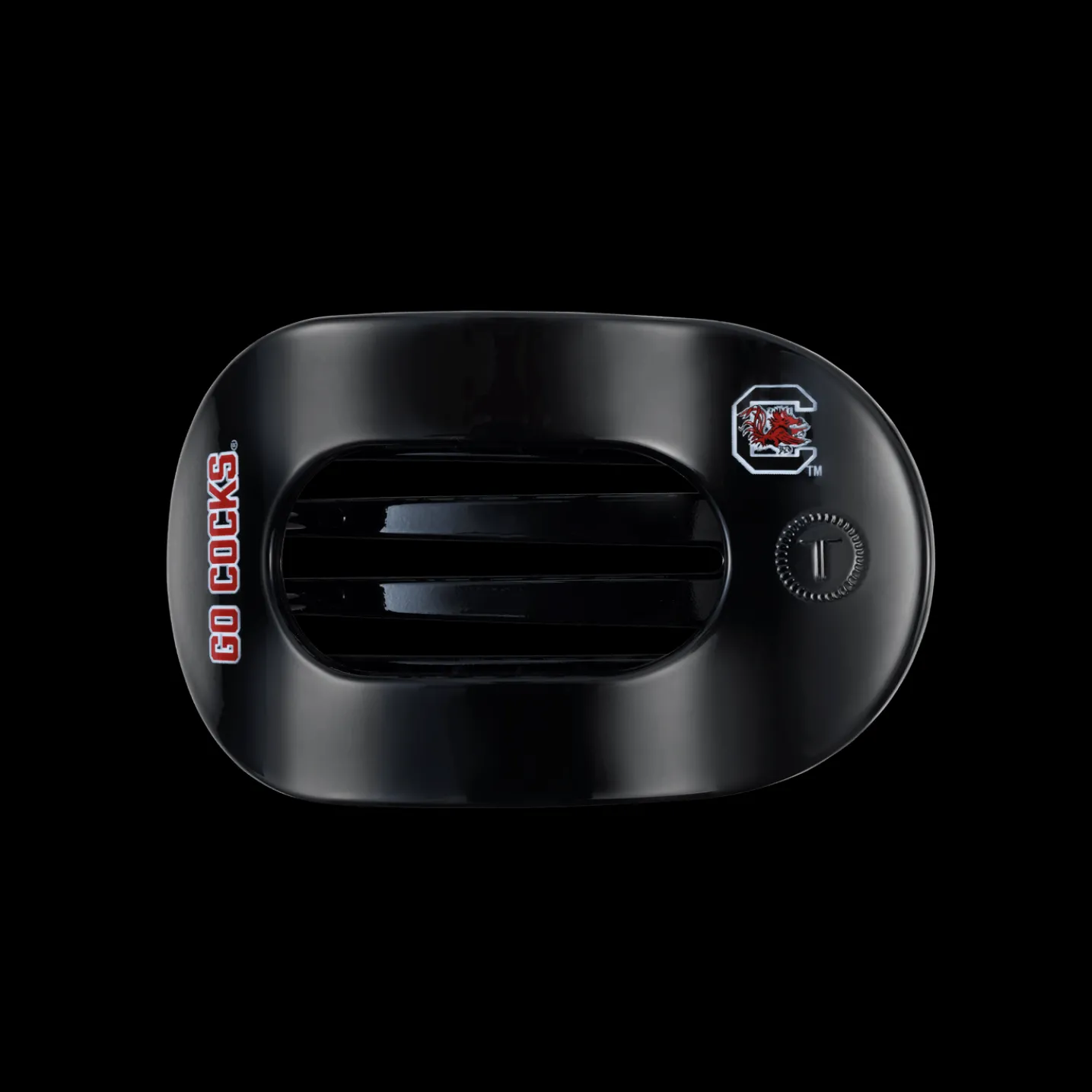 Go Cocks! Medium Flat Round Hair Clip