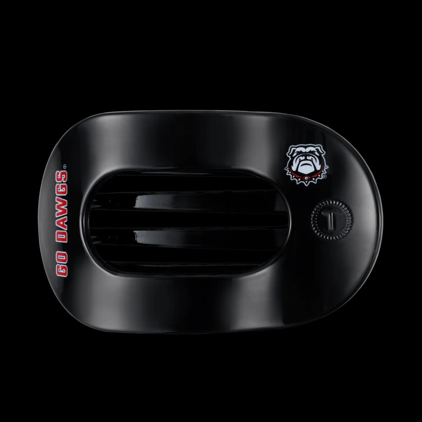 Go Dawgs! Large Flat Round Hair Clip