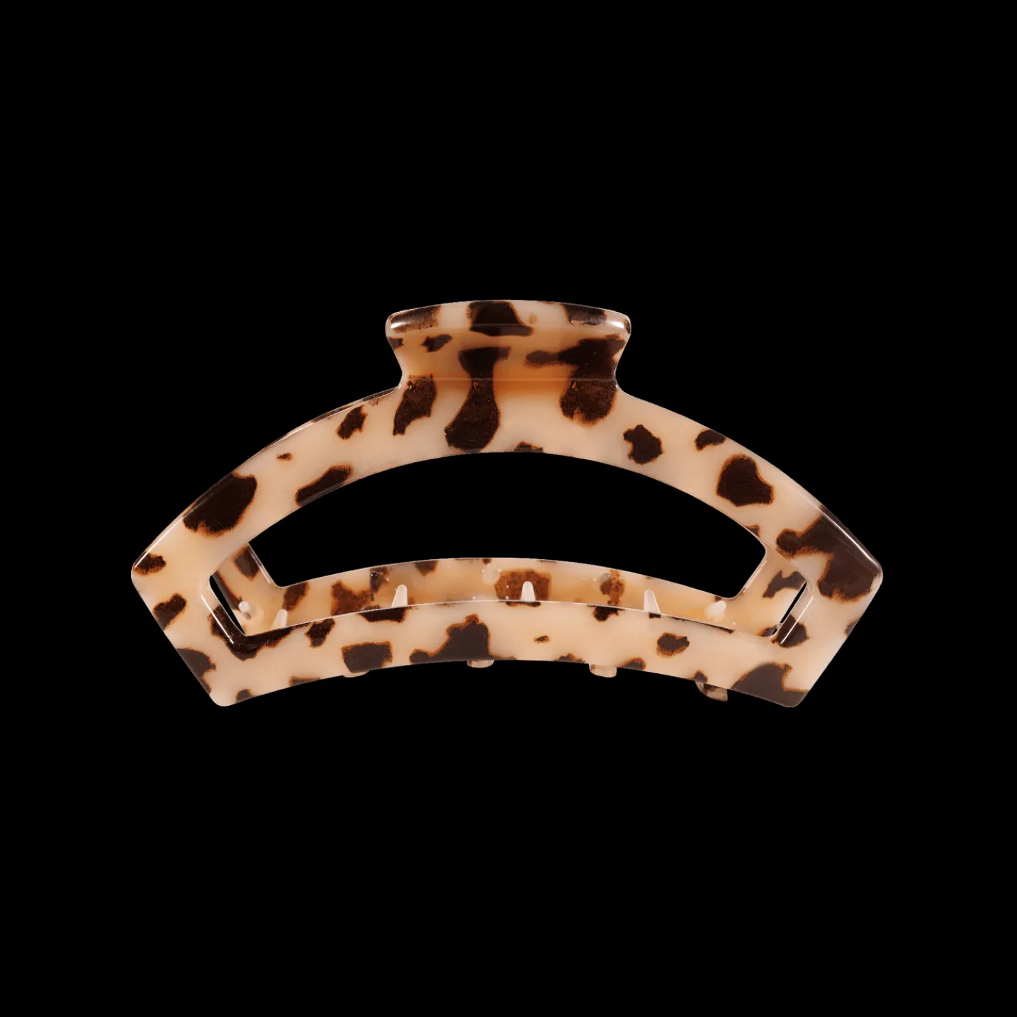 Open Blonde Tortoise Small Claw Hair Clip