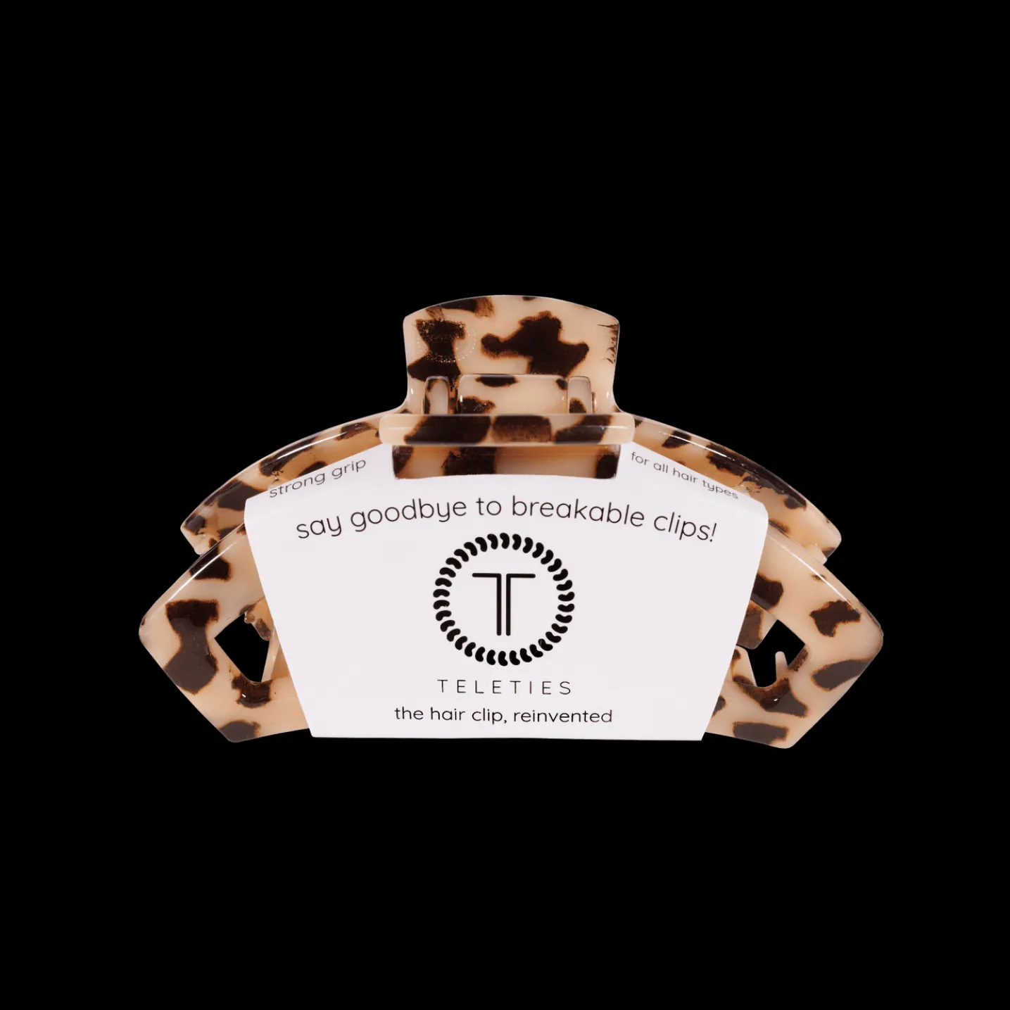 Open Blonde Tortoise Small Claw Hair Clip