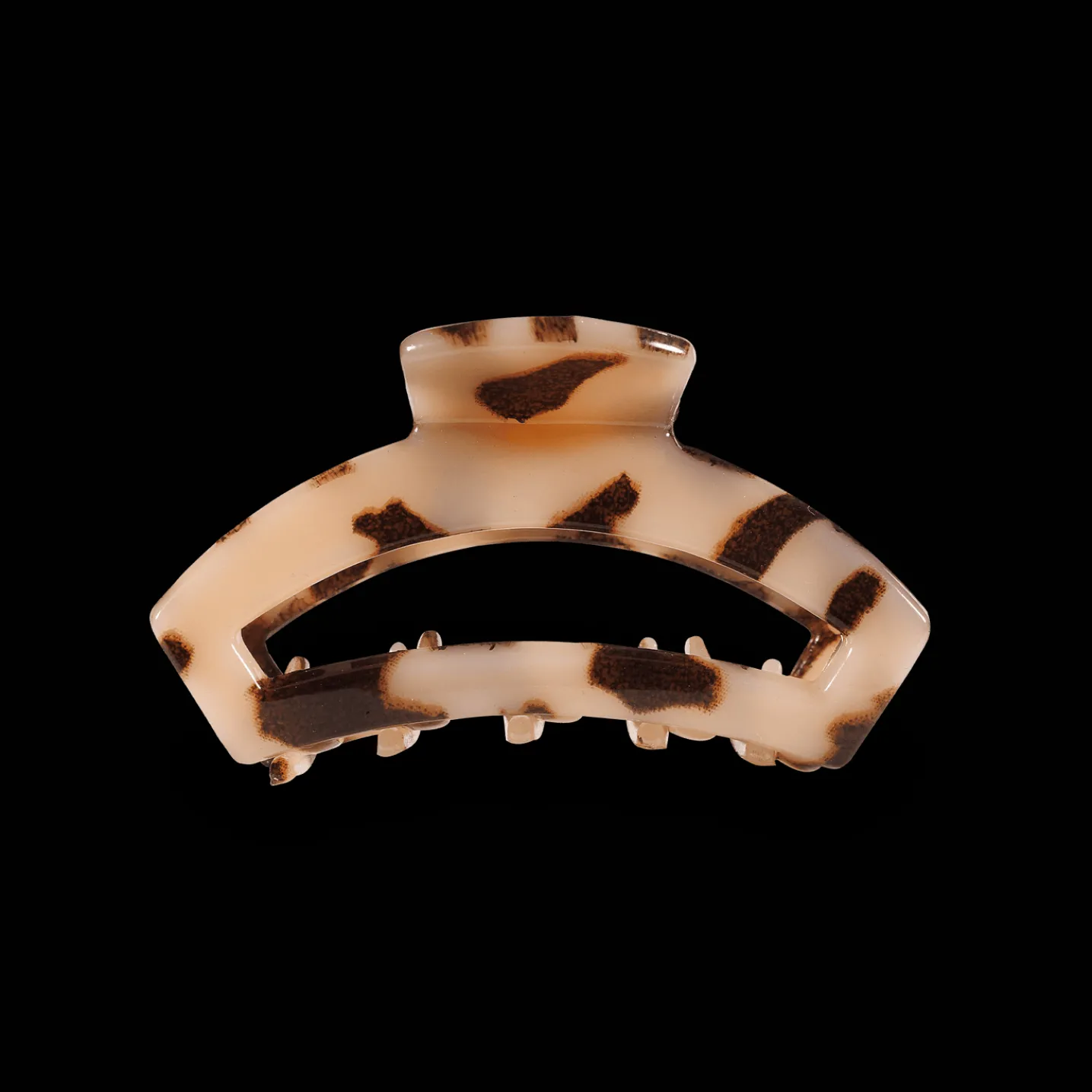 Open Blonde Tortoise Tiny Claw Hair Clip