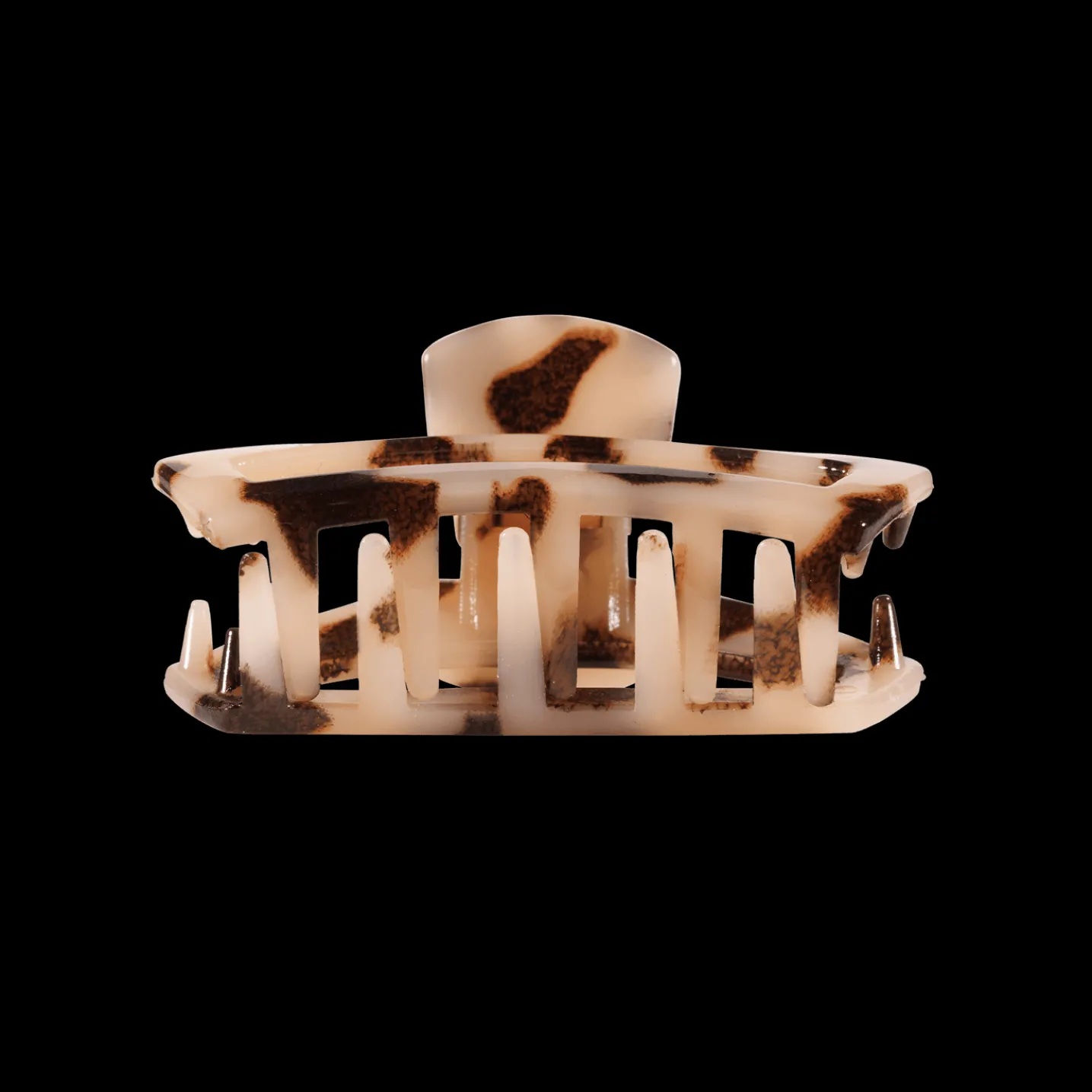 Open Blonde Tortoise Tiny Claw Hair Clip