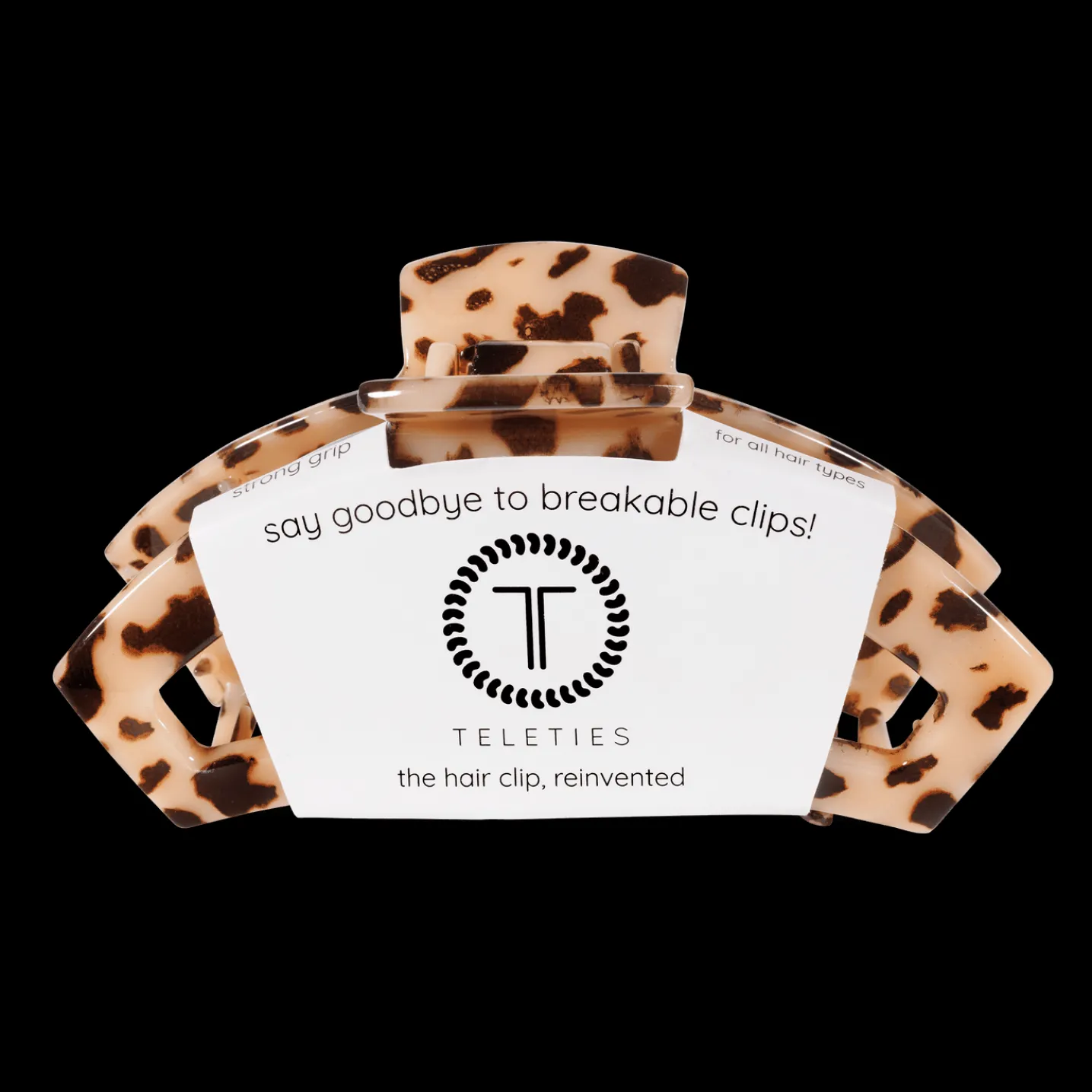 Open Blonde Tortoise Large Claw Hair Clip