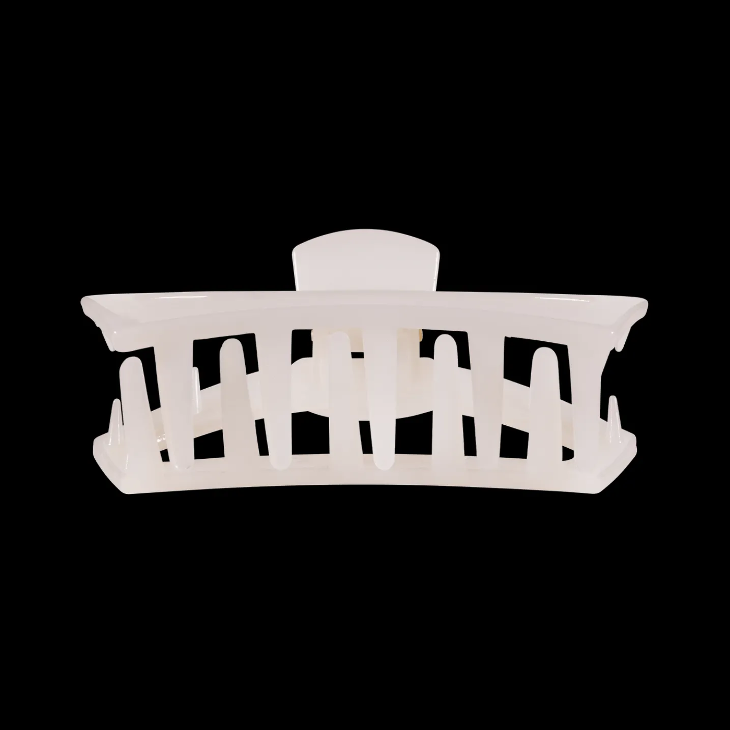 Open Coconut White Medium Claw Hair Clip