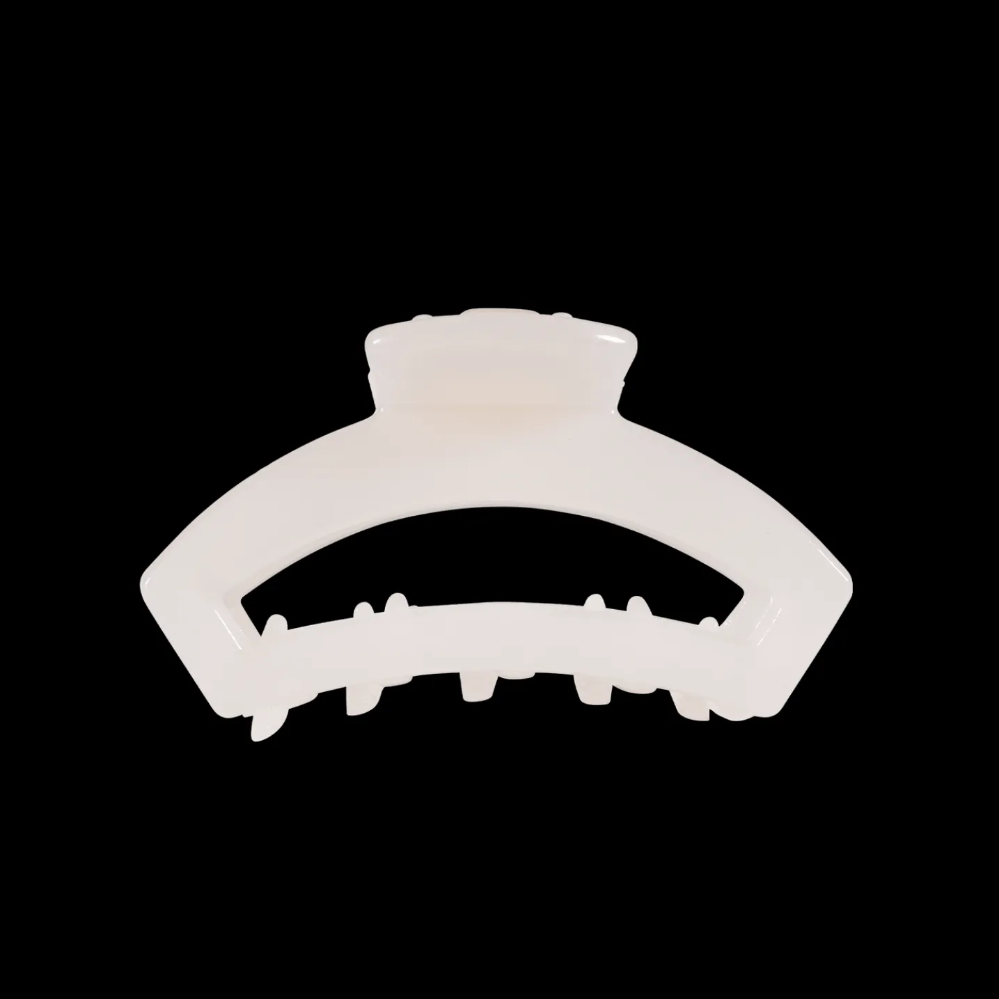 Open Coconut White Tiny Claw Hair Clip