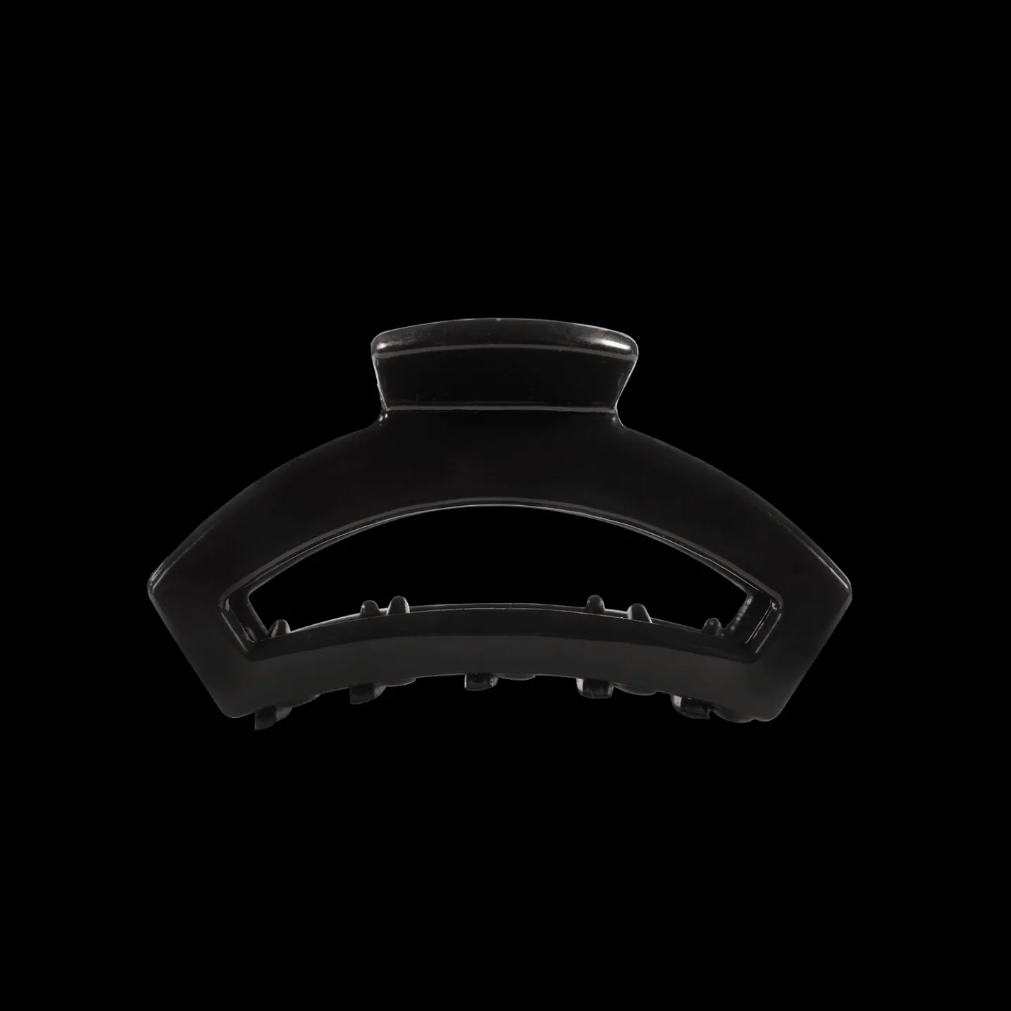 Open Jet Black Tiny Claw Hair Clip