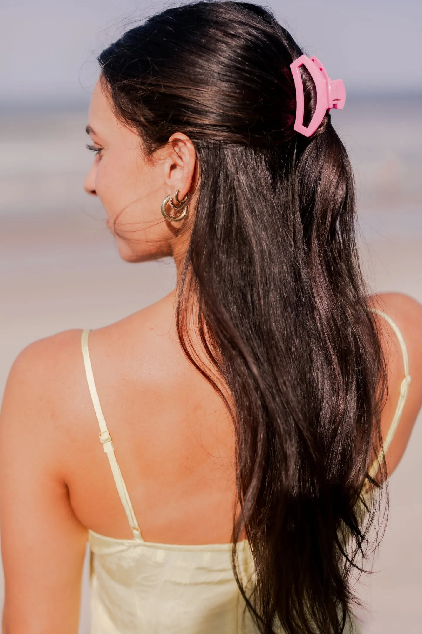 Open Paradise Pink Small Claw Hair Clip