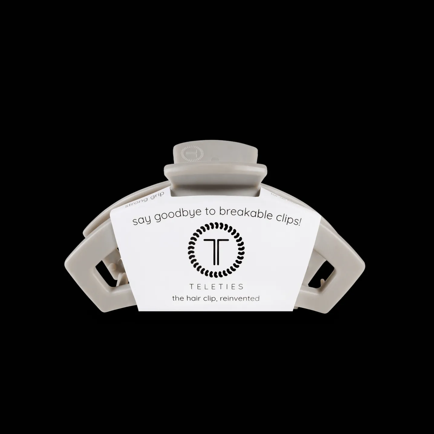 Open Silver Flames Tiny Claw Hair Clip