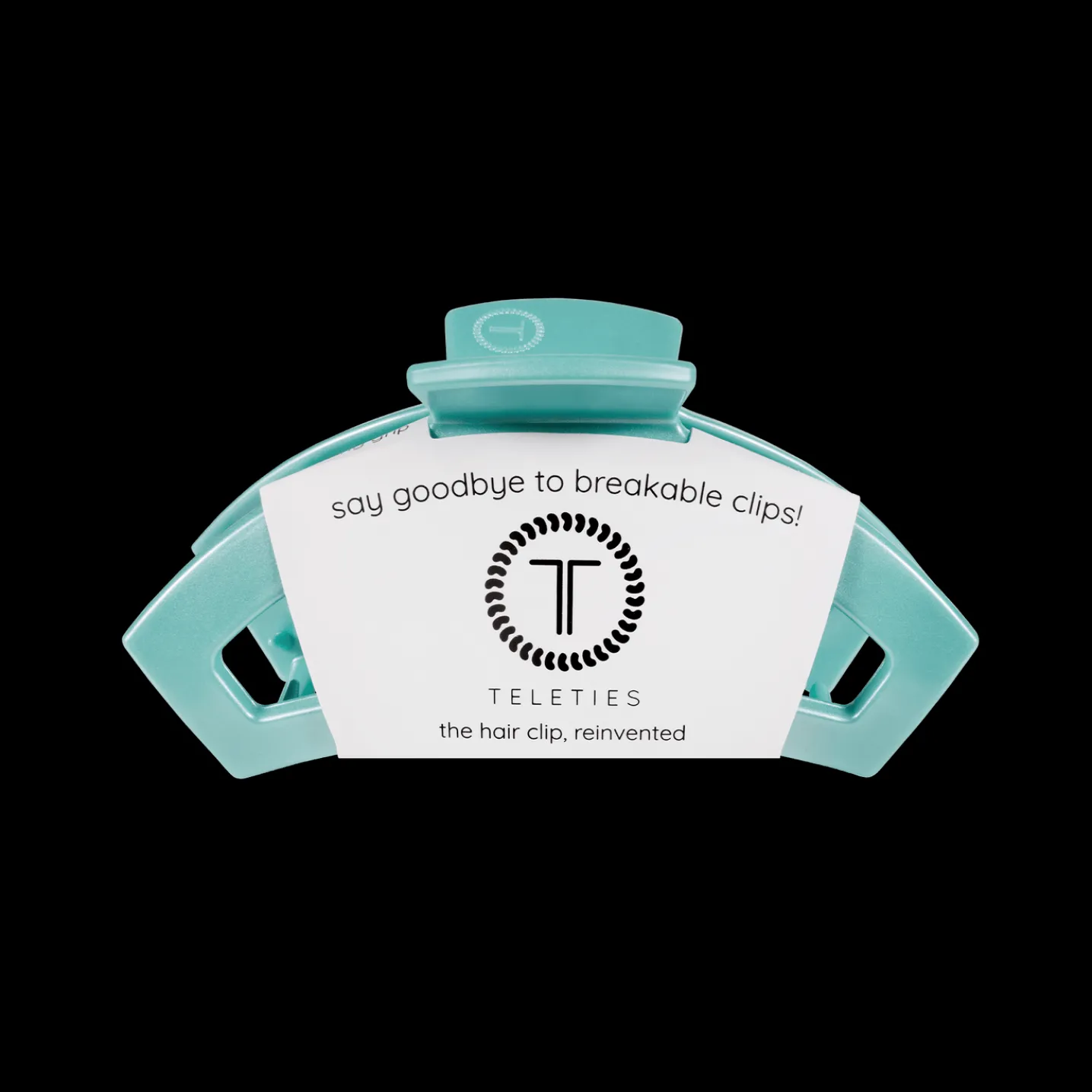 Open Totally Turquoise Small Claw Hair Clip