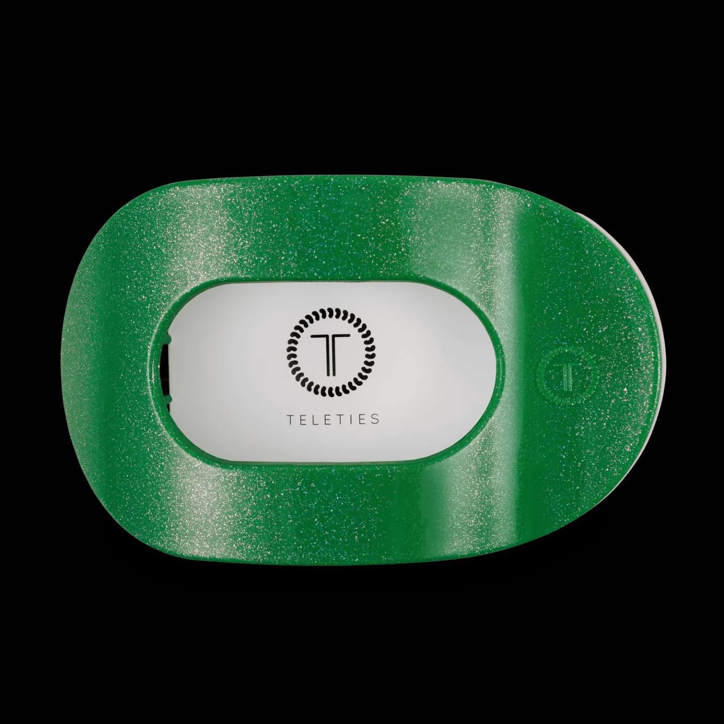 Shamrock Shimmer Large Flat Round Hair Clip