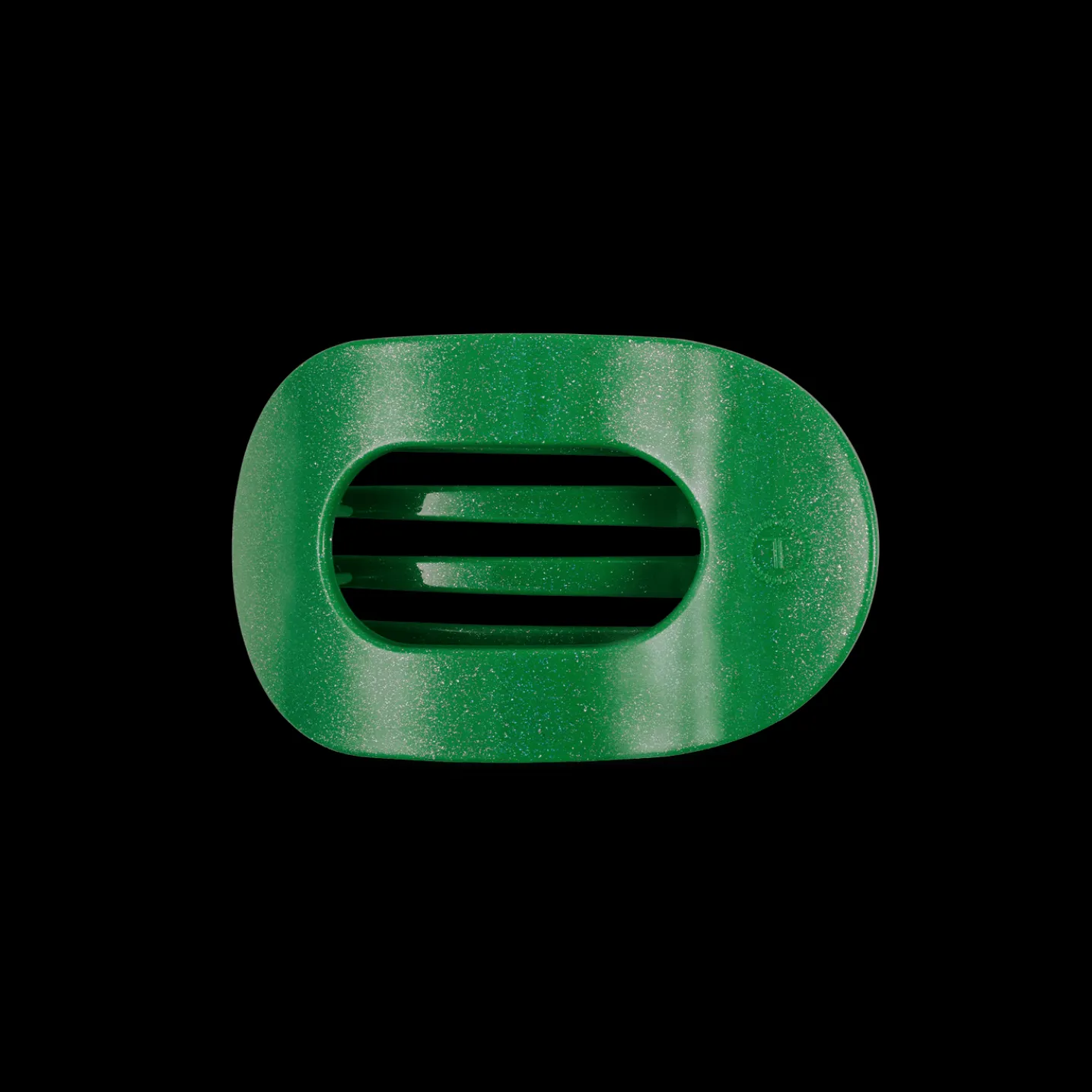 Shamrock Shimmer Small Flat Round Hair Clip