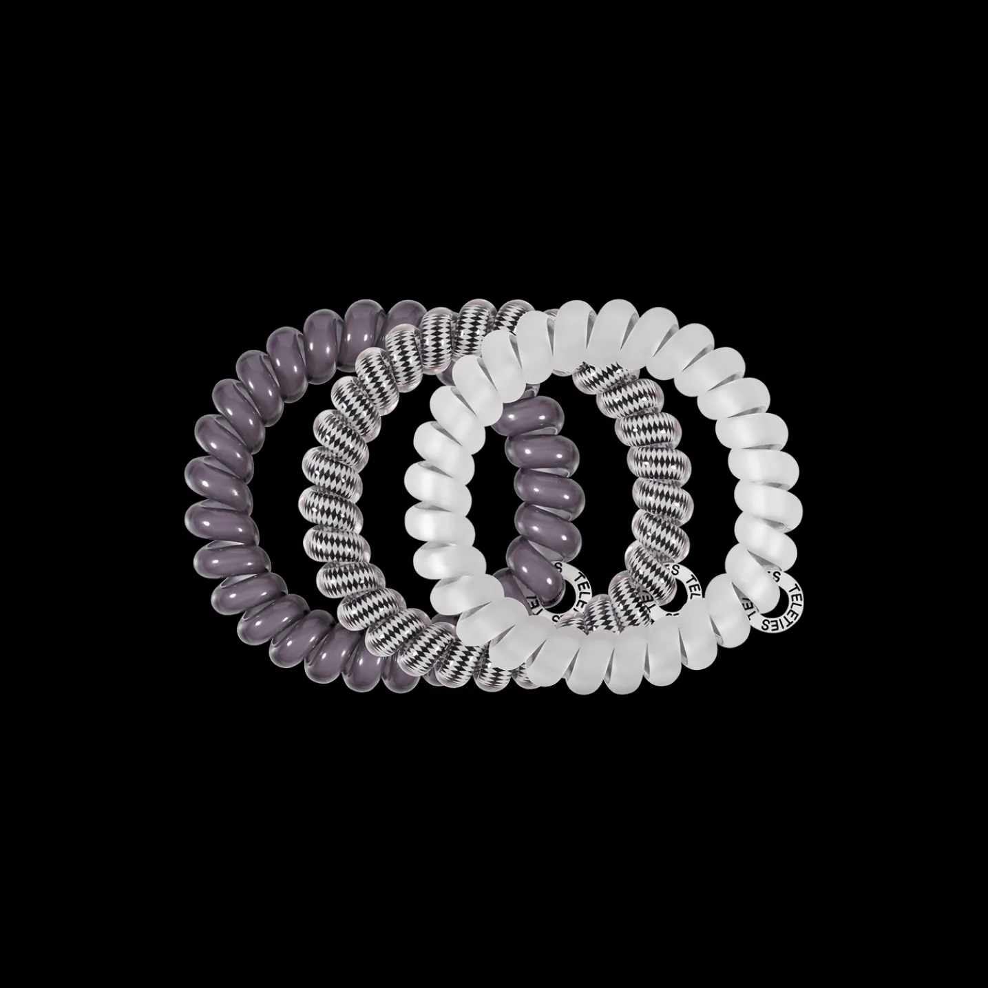 Silver Flames Large Hair Ties