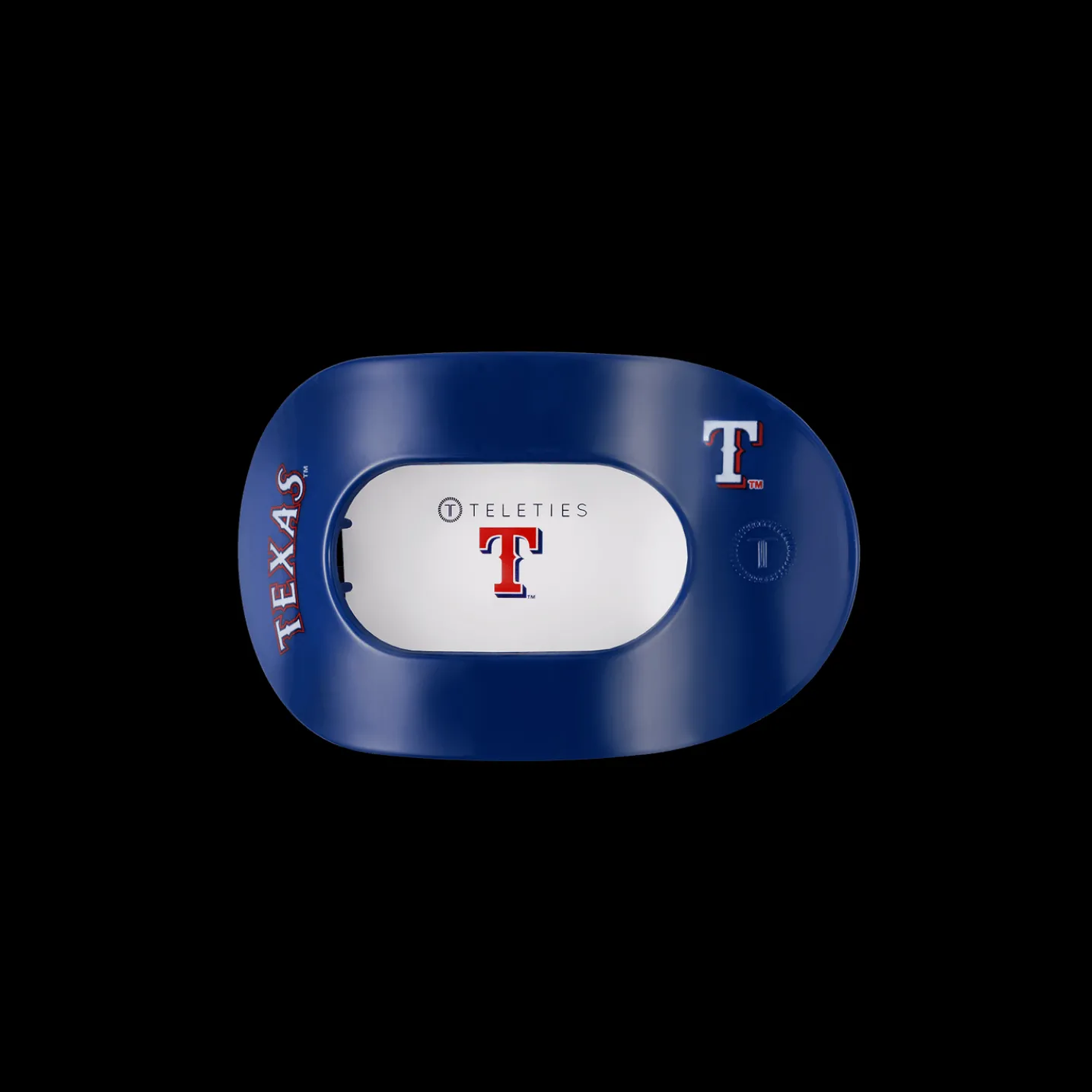 Texas Rangers Small Flat Round Hair Clip
