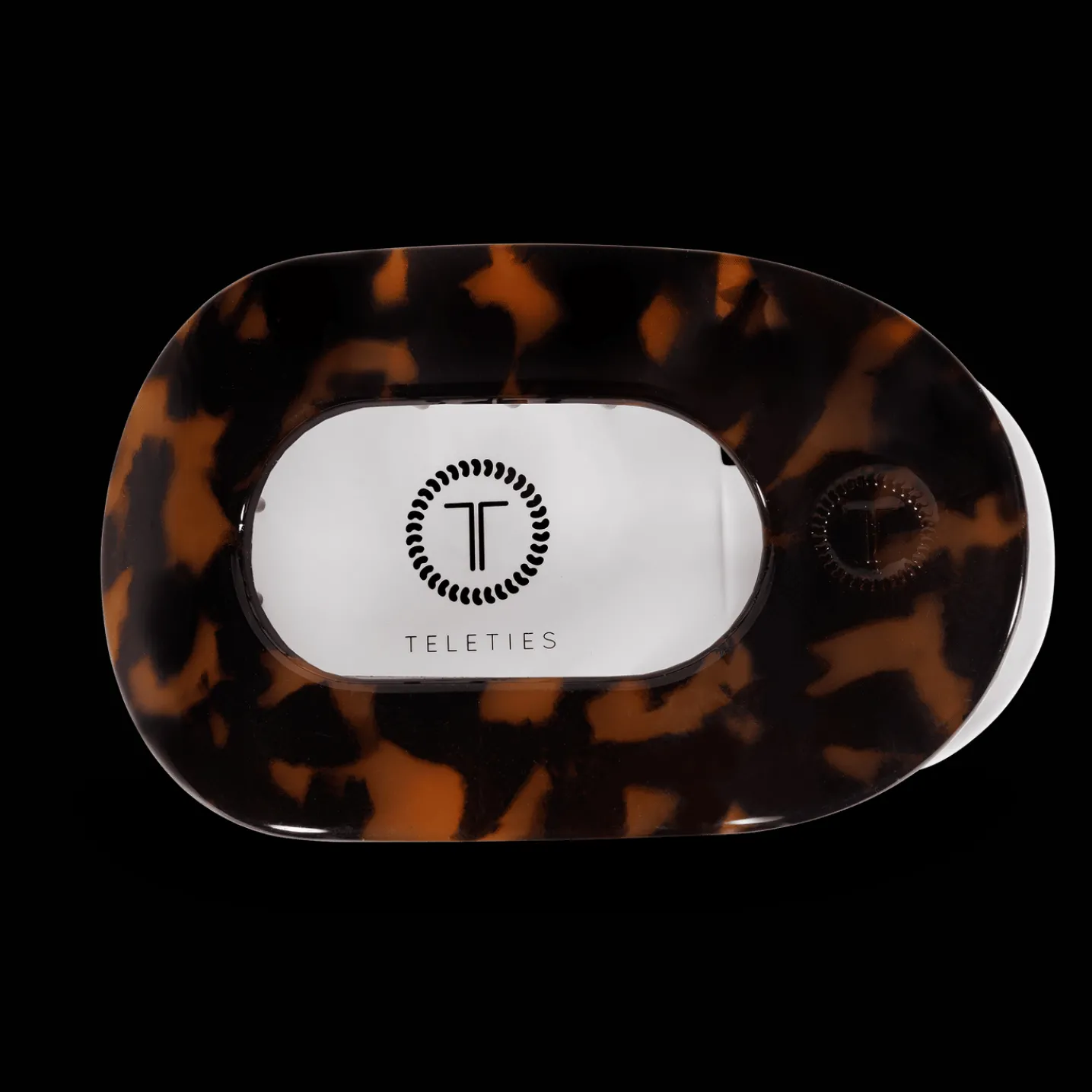 Tortoise Large Flat Round Hair Clip