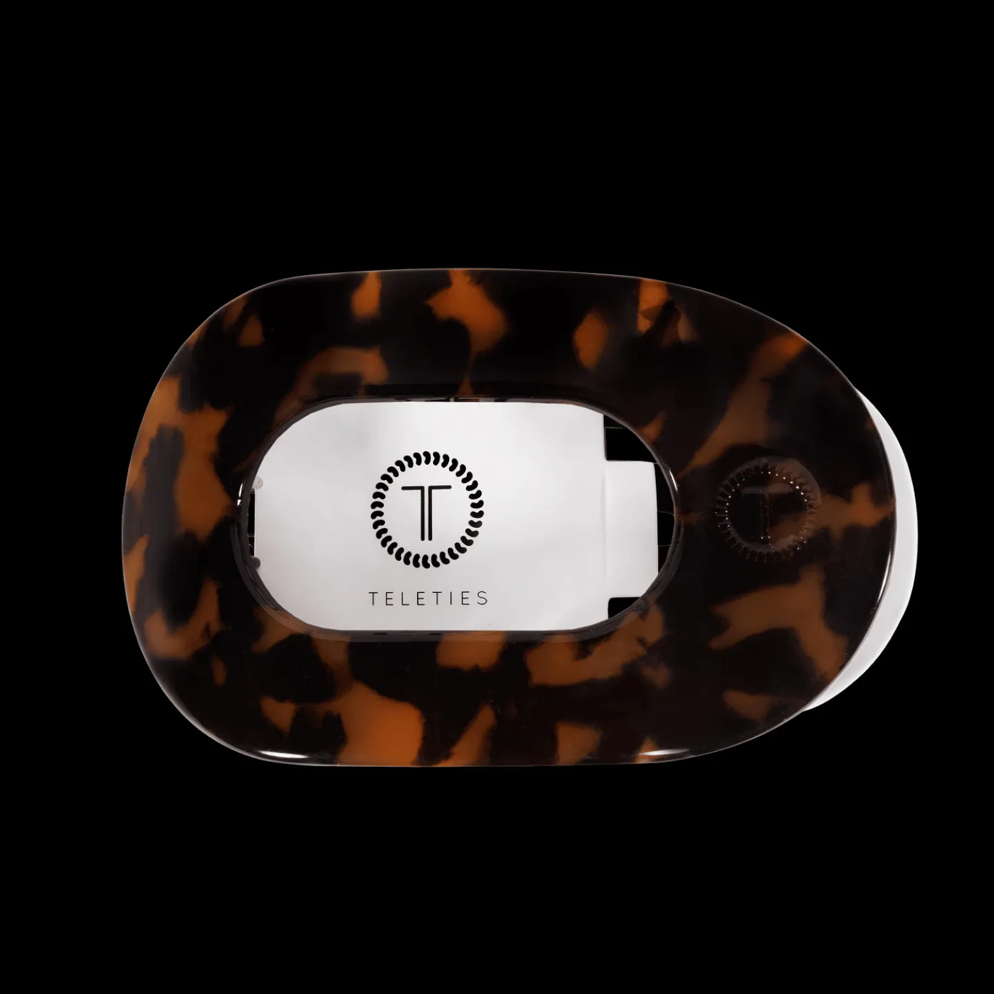 Tortoise Medium Flat Round Hair Clip