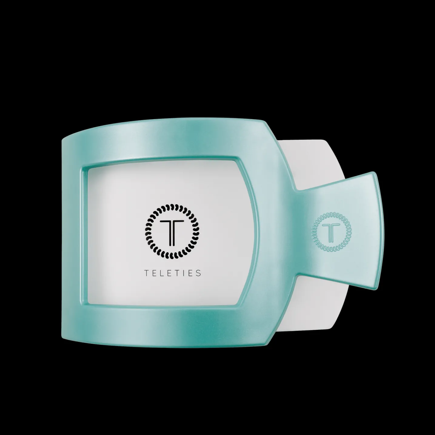 Totally Turquoise Large Flat Square Hair Clip