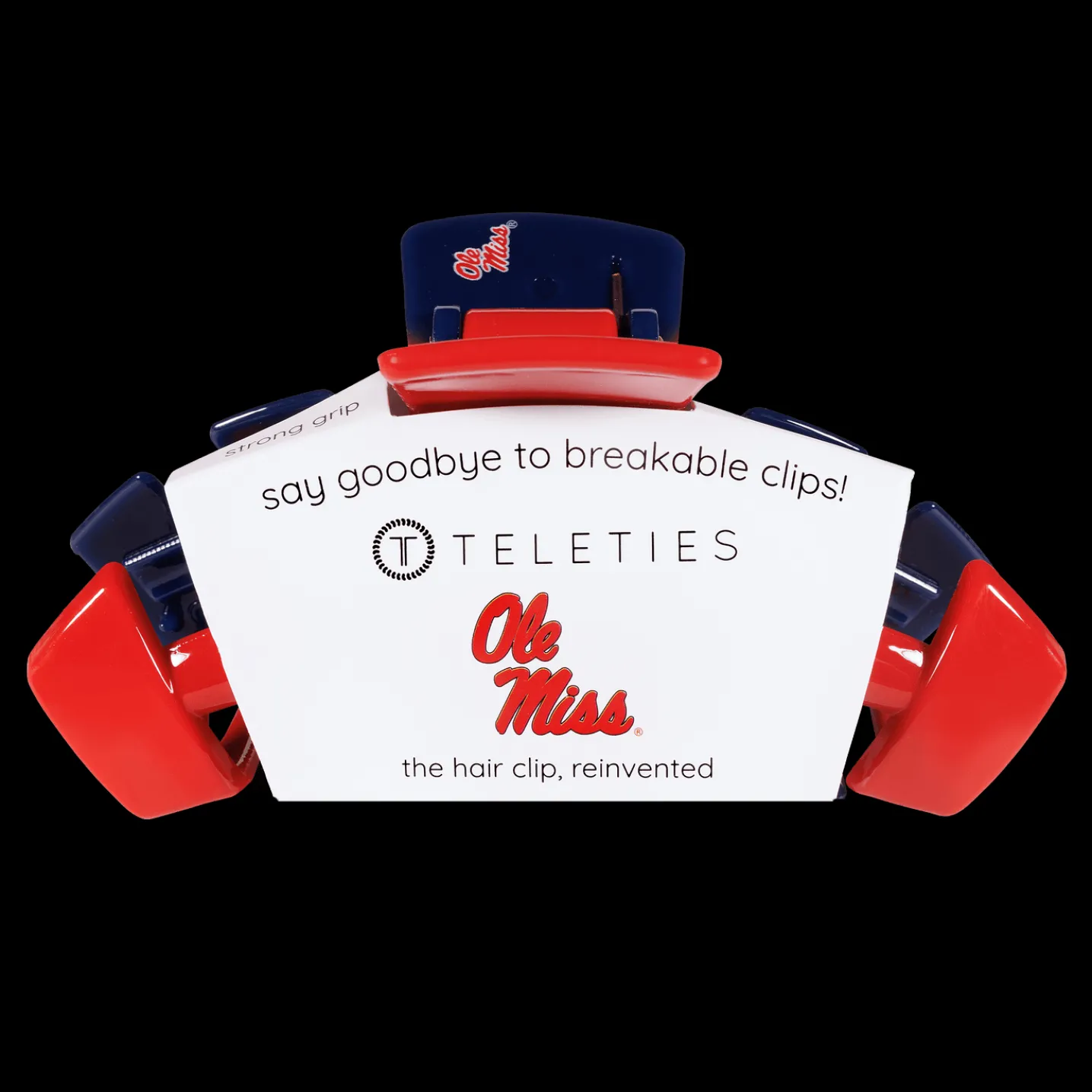 University of Mississippi Large Claw Hair Clip